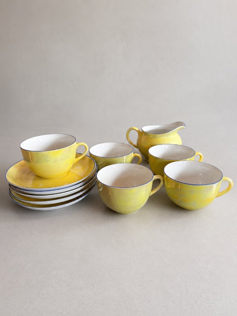 Vintage Z.S. & Co Bavaria Tea Set – 5 Cups, 5 Saucers & Creamer